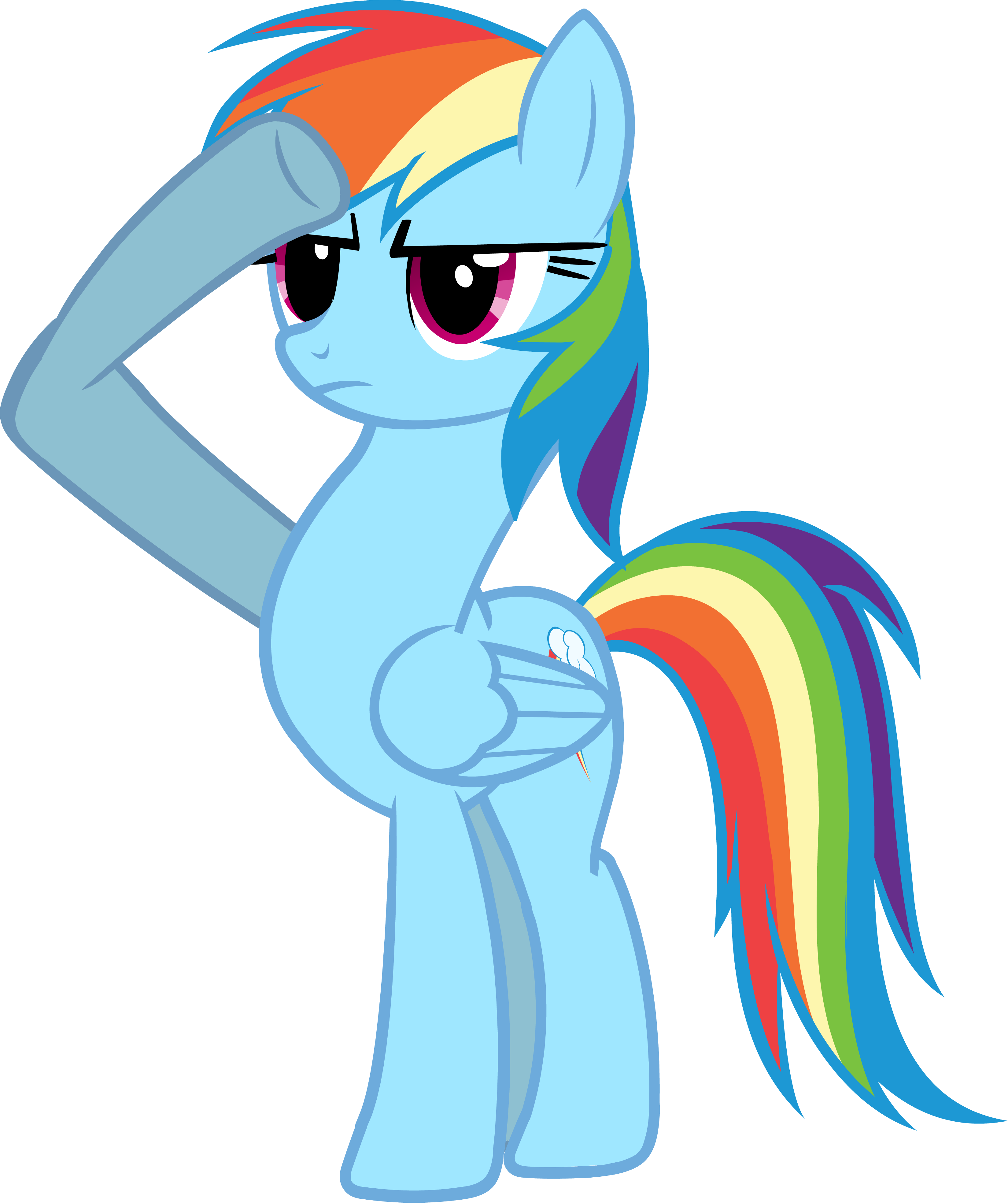 My Little Pony Salutes to You - Rainbow Dash mlp mlpsa...