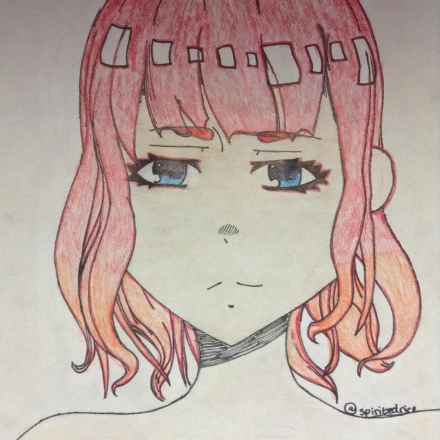 Art Draw Color Hair Anime Girl Red Image By M A G I C Art Draw Color Hair Anime Girl Red Image By M A G I C